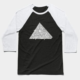 Pyramid cute doodle design by shoosh Baseball T-Shirt